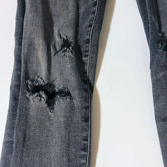 Women's Agolde Black Jeans Distressed Size 24 - Picture 5 of 11